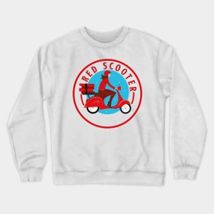 red scooter Crewneck Sweatshirt